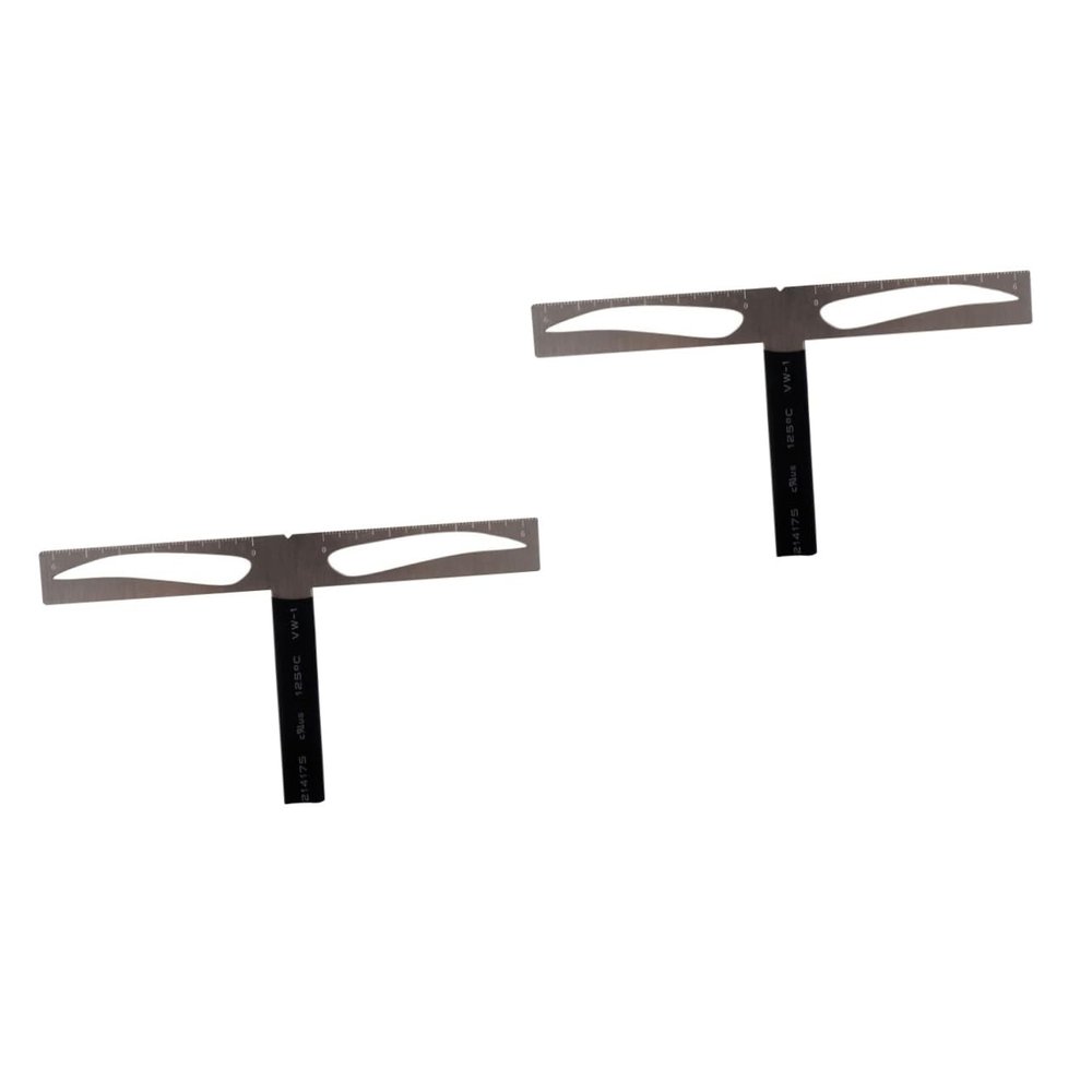 Beavorty 2pcs Eyebrow Stencil Kit Ruler Women Makeup Tool Eyebrow Drawing Tool for Beginners