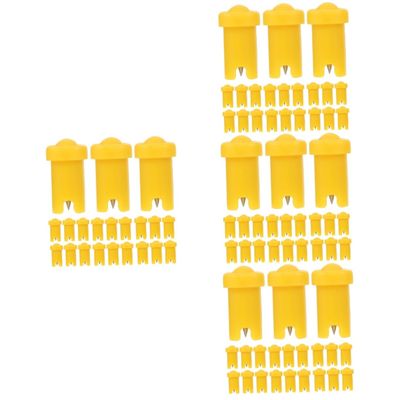 FOMIYES 400pcs Eyelash Glue Bottle Nozzle Needles Blocking Applicator for Lash Extensions Essential Accessory for Eyelash Professionals