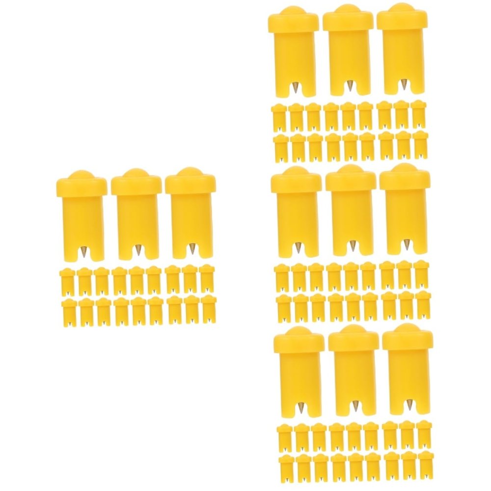 FOMIYES 400pcs Eyelash Glue Bottle Nozzle Needles Blocking Applicator for Lash Extensions Essential Accessory for Eyelash Professionals
