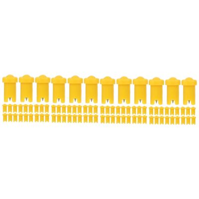 FOMIYES 4sets Eyelash Blocking Needle Lash Extension Supplies Stainless Steel Plastic Needle Nose Bottle 100pcs*4