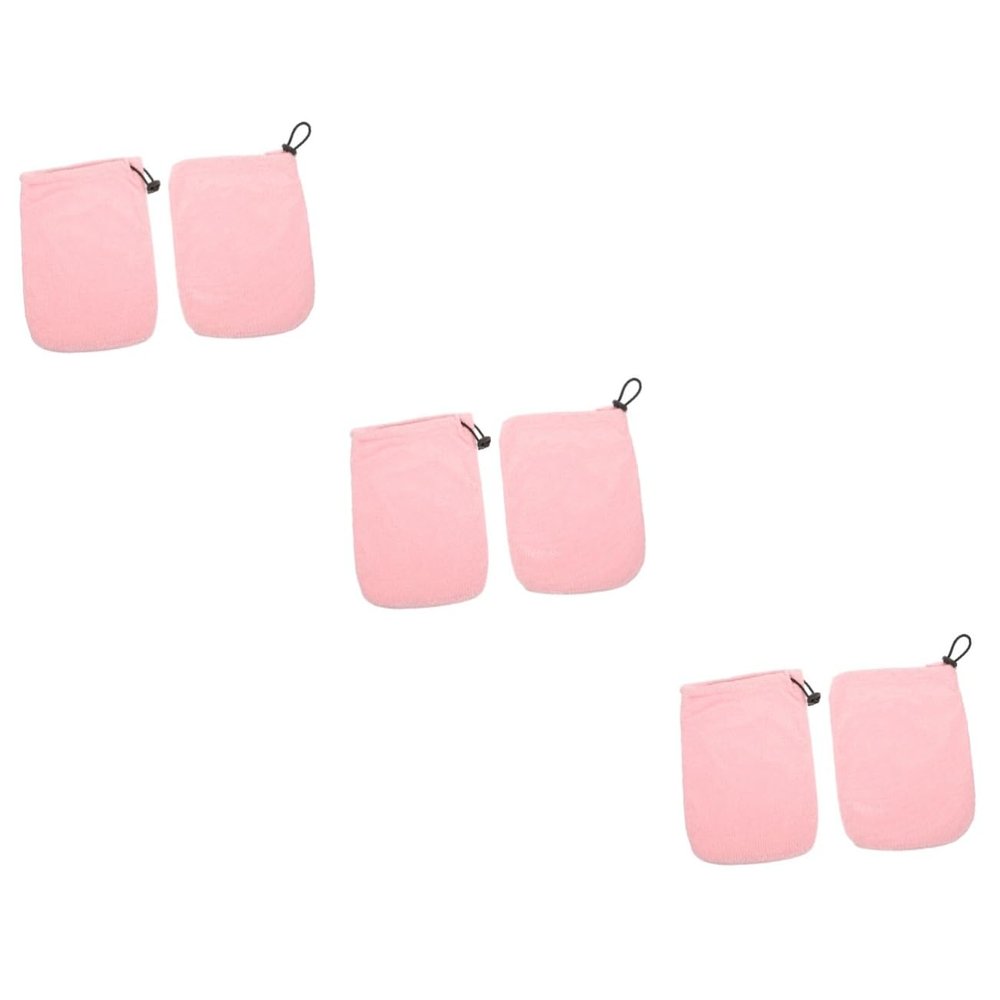Beaupretty 3pairs Hand Softening Treatment Gloves Paraffin Wax Mitts for Dry Skin Cotton Spa Gloves Simple Wax Warmer Mittens
