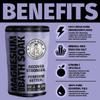 Coach Soak Recovery Bath Soak - Alternative to Epsom Salt Bath Soak - Fast-Absorbing Pure Magnesium Flakes with 21 Minerals, Bath Salts & Essential Oils - 15 lb (5 Pack) - Lavender view 2