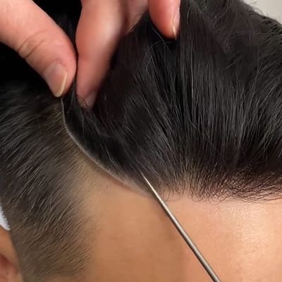 Mens Toupee Human Hair Toupee for Men Hair Replacement Swiss Lace Hair System for Men Hair Pieces Clear Poly Hairpiece Protesis Capilar Para Hombre #1B20 Off Black+20% Gray 9''x7''