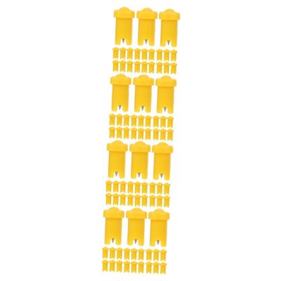 FRCOLOR 4sets Needle Bottle Applicator Super Strong Glue Blocking Needles for Lash Glue 100pcs*4