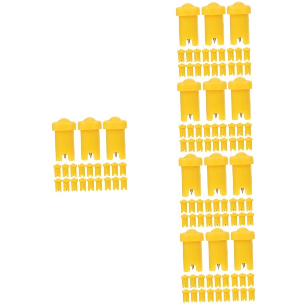 FOMIYES 500pcs Eyelash Bottle Needles Blocking Nozzle for Lash Extension Applicators for Easy Use