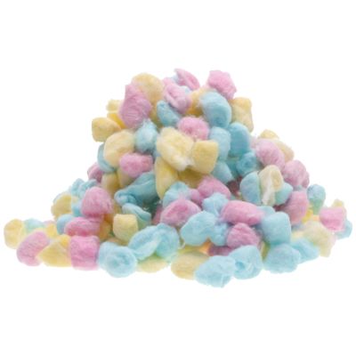 Beavorty 1pack Cotton for Face Washing Soft Miniature Cotton for Newborns Colors Yellow Absorbent Gentle Skin