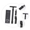 Beaupretty 3sets Beard Razor for Men Manual Razor Double-edged Blades Brush Traditional Shaver for Home Travel view 2