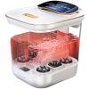 YVYKFZD Foot Spa Bath, Foot Bath Basin Massager, Portable Foot Soak Tub with Heat, Red Light, Temperature Control, Bubbles, for Tired Feet, Relieve Feet Muscle Pain (Color : White) view 1