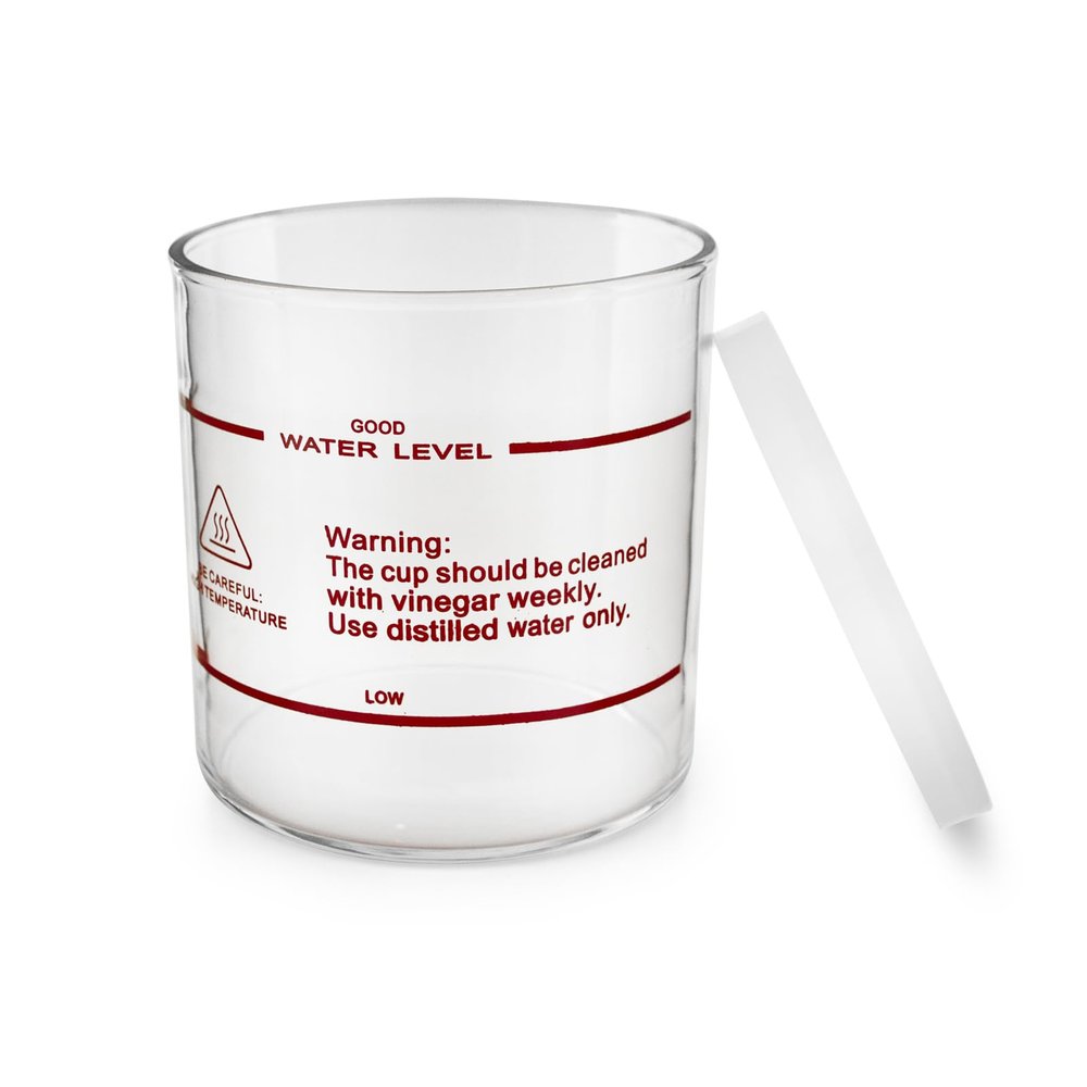 Elitzia Accessories Transparent Glass Steamer Jar Spare Parts of Facial Steamer ETBL1(Height 13cm)
