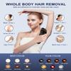 Laser Hair Removal for Women and Men Permanent IPL Hair Removal At-Home 999,999 Flashes Painless Hair Remover on Armpits Back Legs Arms Face Bikini Line view 4