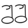 Beavorty 2pcs Portable Razor Stand and Shaving Brush Holder Rack Dual Bracket Design for Razor Brush and Soap Bowl Storage Tidy and Artistic Home Organizer Black view 1