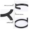 Beavorty 2pcs Portable Razor Stand and Shaving Brush Holder Rack Dual Bracket Design for Razor Brush and Soap Bowl Storage Tidy and Artistic Home Organizer Black view 3