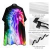 Colorful Fire Horse Barber Cape Professional Hair Cutting Apron Hairdresser Cape Barber Accessories for Men Women view 4
