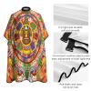 Aztec Calendar Barber Cape Professional Hair Cutting Apron Hairdresser Cape Barber Accessories for Men Women view 4