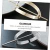 Beavorty 4pcs Irregular Hair Cuff Bun Holders Durable Hair Accessories for Women -do Styling for Weddings Dinners Daily Use view 2