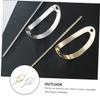 Beavorty 4pcs Irregular Hair Cuff Bun Holders Durable Hair Accessories for Women -do Styling for Weddings Dinners Daily Use view 4