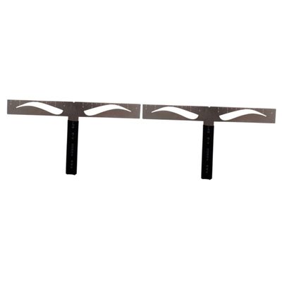 Beavorty 2pcs Eyebrow Makeup Kit Ruler Stencils Precise Eyebrow Drawing Natural Shape and Easy to Carry for Home Travel