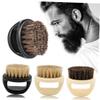 Beavorty 3pcs Men's Bristles Beard Brush Portable Shaving Tool Barber Hair Brush for Men view 4
