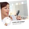 FOMIYES Cute Cat Ear Handheld Makeup Mirror Wooden Cosmetic Mirror for Girls Women Travel-Friendly Design for Vanity Role-Playing view 3