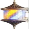 KouRY Barber Pole Light Barber Pole LED Waterproof and Sun-Proof Wall-Mounted Hair Salon Light, Durable and Energy Efficient in Roman Style. (Color : #1) view 1