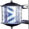 KouRY Barber Pole Light Barber Pole LED Waterproof and Sun-Proof Wall-Mounted Hair Salon Light, Durable and Energy Efficient in Roman Style. (Color : C, Size : B)