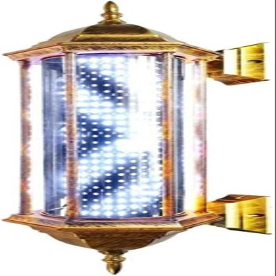 KouRY Barber Pole Light Barber Pole LED Waterproof and Sun-Proof Wall-Mounted Hair Salon Light, Durable and Energy Efficient in Roman Style. (Color : D, Size : B)