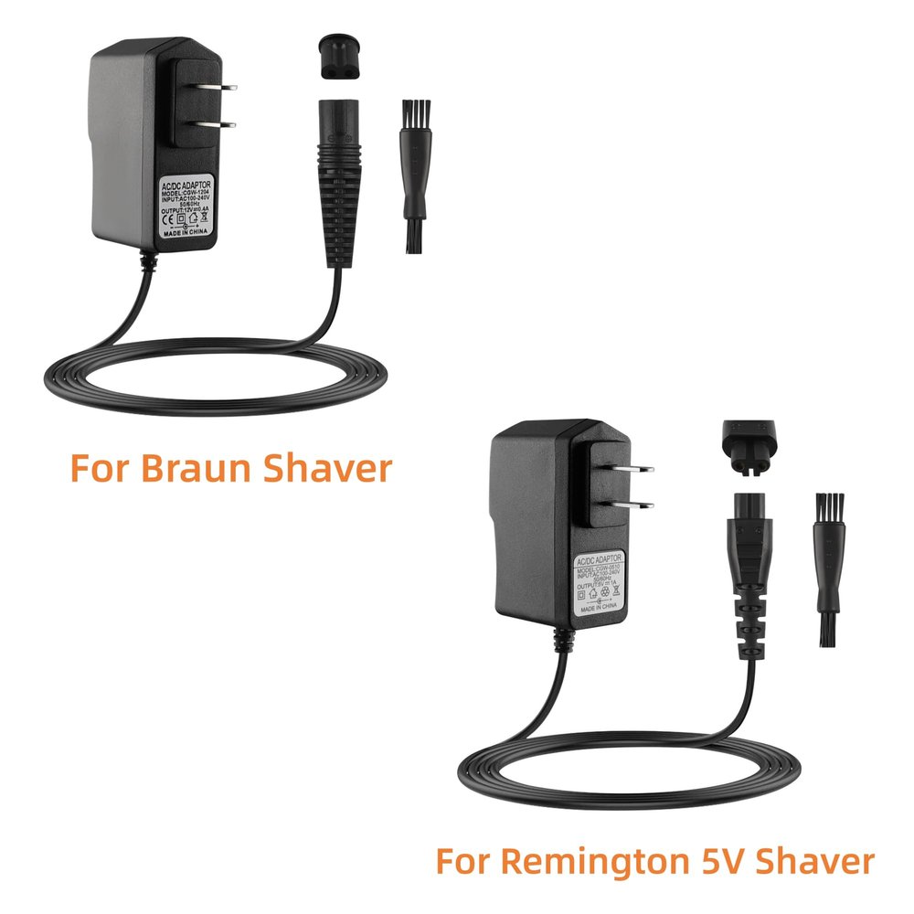 FNKTQL 12V Charger for Braun Shaver and 5V for Remington Charger