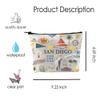San Diego Cosmetic Makeup Bag Sa n Dieg o Travel Gift S an Die go Vacation Gi ft for Her Moving to San D iego Gi ft (San Diego) view 2
