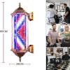 KouRY Barber Pole Light Barber Pole LED Waterproof and Sun-Proof Wall-Mounted Hair Salon Light, Durable and Energy Efficient in Roman Style. (Color : B, Size : B) view 2