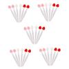 Beavorty 30pcs Facial Brush Skin Cleansing Double-sided Silicone Nose Lip Scrub Exfoliator view 1