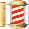 Barber Pole Light Barber Pole LED Red White Blue Rotating Light LED Stripes Pole Light Hair Salon Sign Wall Mount Rotating Light (Color : Red White) view 1