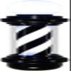 Barber Pole Light Barber Pole LED Rotating Illuminating White Black Light Stripes Waterproof Light Wall Mount Lamp view 1