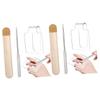 Beavorty 2pcs Makeup Mixing Plate for Foundations Palette Spatula Storage Bag for Levels view 1