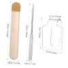 Beavorty 2pcs Makeup Mixing Plate for Foundations Palette Spatula Storage Bag for Levels view 4
