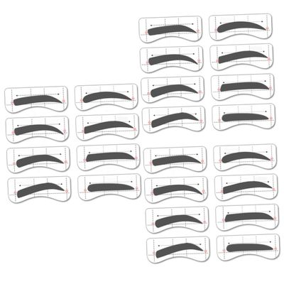 Beavorty 96pairs Eyebrow Stencils Kit Styles Diy Eyebrow Stickers for Shaped Brows Easy to Use Templates for Beginners and Makeup Enthusiasts Effortlessly