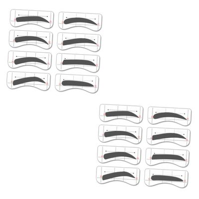 Beavorty 64pairs Eyebrow Stencils Kit Styles for Easy Diy Eyebrow Makeup Precision Shaping Tool for Beginners for Symmetrical and Versatile Beauty Applications