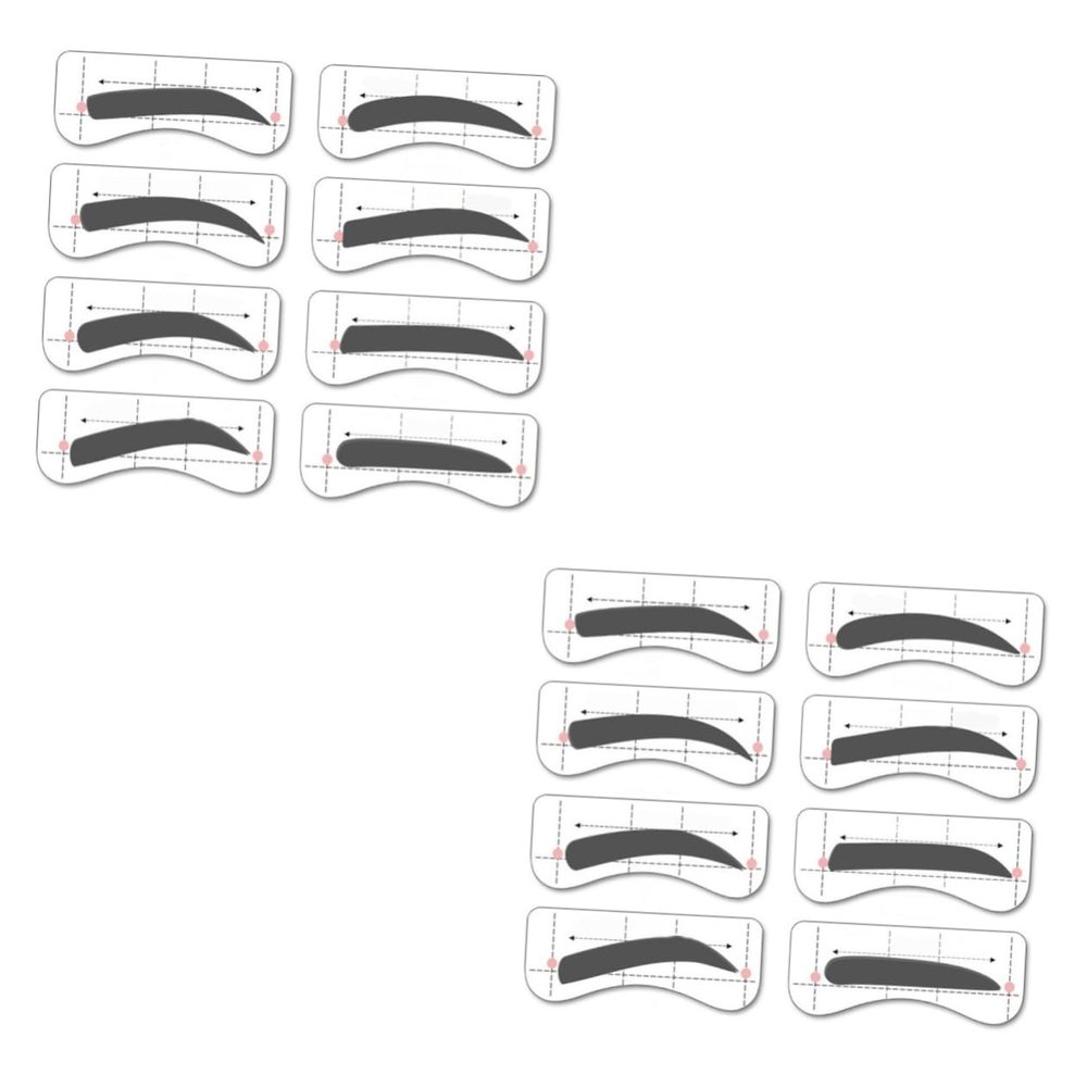 Beavorty 64pairs Eyebrow Stencils Kit Styles for Easy Diy Eyebrow Makeup Precision Shaping Tool for Beginners for Symmetrical and Versatile Beauty Applications