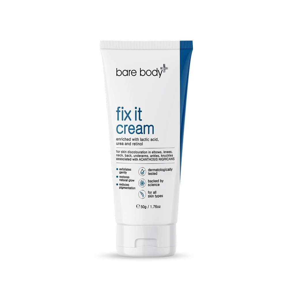 Beuniq Fix It Cream | All-in-one Solution for Dark Patches on Knees, Elbows, Neck, Underarms, Back, Ankles, Knuckles| Gentle Exfoliant| 50 gm