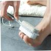 Beavorty 3pcs Exfoliating Foot Care Kit Pumice Stone Nail Brush Foot File Reducer Ergonomic Design for Easy Handling for Spa-Like Home Treatment view 2