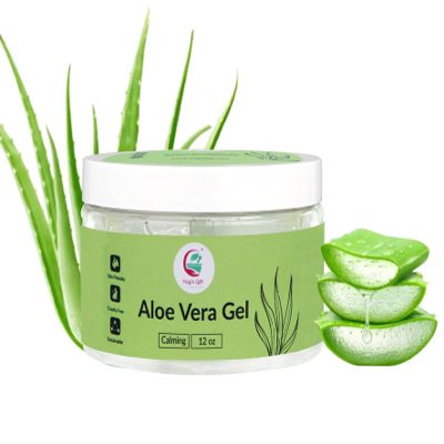 12 oz Aloe Vera Gel, Pure & Natural Soothing Aloe Gel for Face, Skin, Scalp Hair & Scalp  Daily Moisturizer & Refresh Skin, By Yogi's Gift