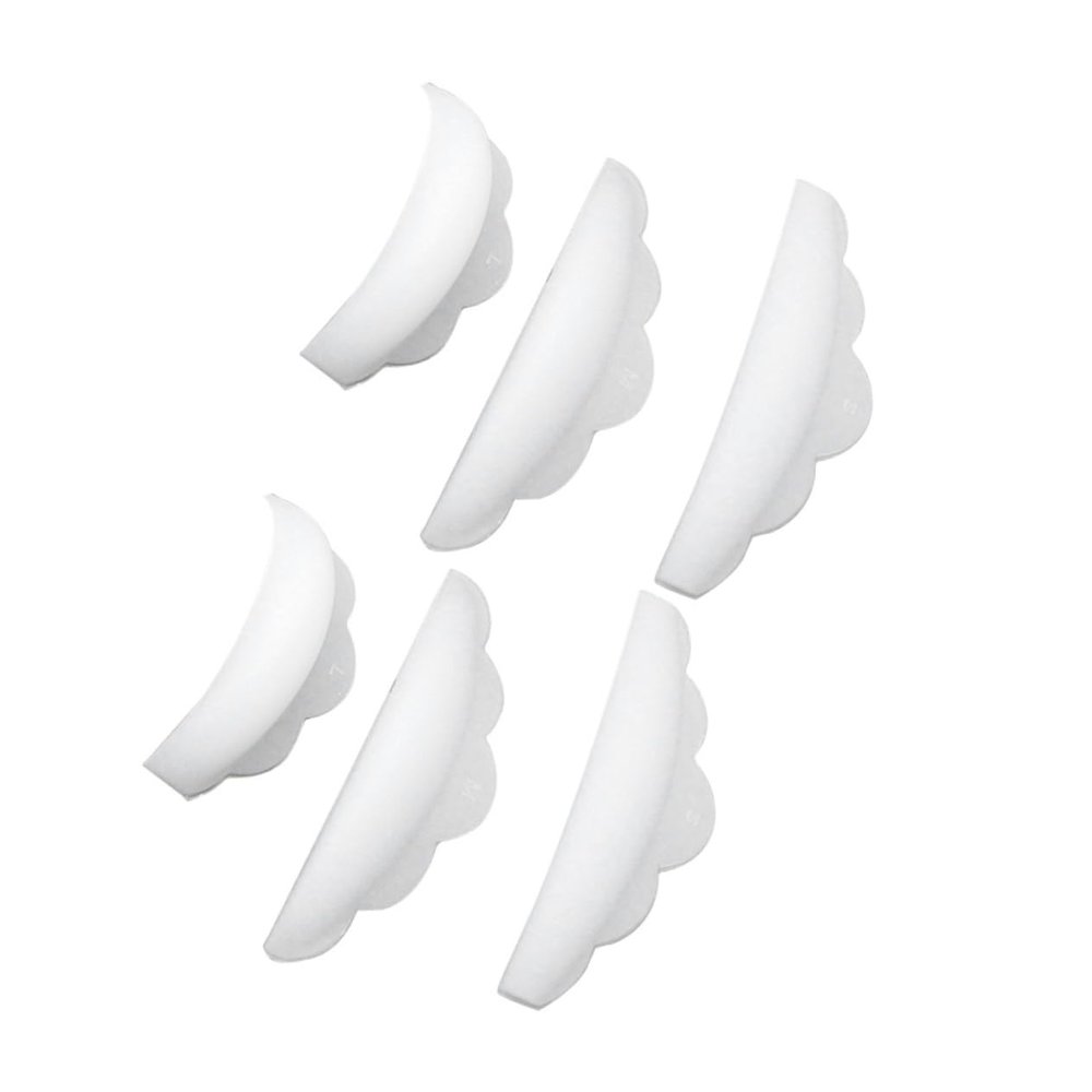 balacoo 6pcs Silicone Eyelash Perming Shield Pads for Lash Extensions Reusable Curler Tools s Designed for Easy Application and Enhanced Lash Appearance