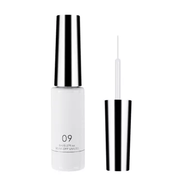 8ml Nail Enhancement 12 Color Drawing Glue Nail Solid Color Drawing Glue Single Bottle Polyester Glitter