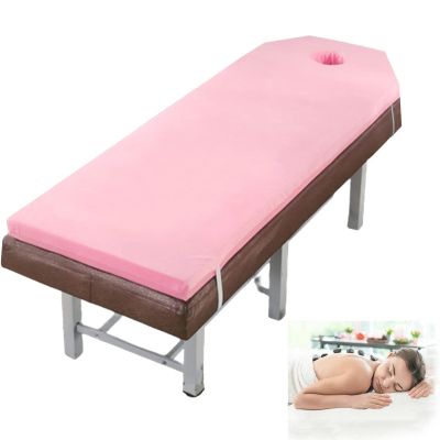 DAZULI 8cm Thicken Beauty Bed Mattress Topper Removable and Washable Massage Table Mattress with Face Breath Hole Spa Bed Pad Protector for Lash Bed(Bed Not Included)(Size:80x190cm,Color:Pink T)