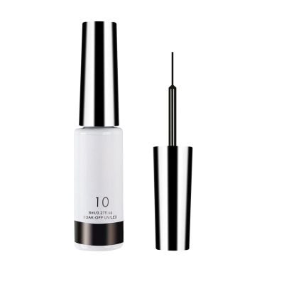 8ml Nail Enhancement 12 Color Drawing Glue Nail Solid Color Drawing Glue Single Bottle Polyester Glitter