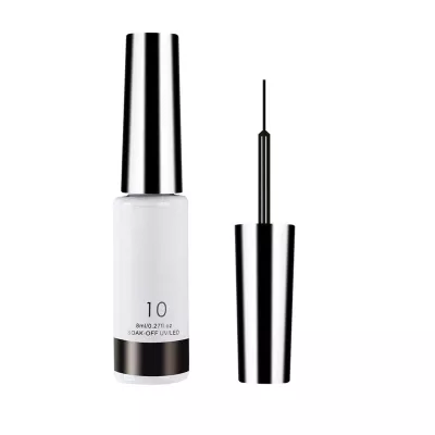 8ml Nail Enhancement 12 Color Drawing Glue Nail Solid Color Drawing Glue Single Bottle Polyester Glitter