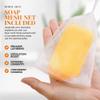 Organic Turmeric Soap Bar for Face, Kojic Acid Soap for Hyperpigmentation, Premium Japanese Formulated Kojic Soap Enriched with Vitamin C, Retinol, Collagen | 2-Bars + Mesh Net, 3.53 oz Each view 4