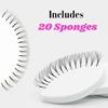 20 PCS Lash Sponges for Practice, Eye Shaped Practice Sponge, Lash Map Sponge, Eyelash Extension Beginners Supplies Kit, Cosmetic Makeup Sponge, Disposable, Eyelash tools(LEES A.M.) view 2