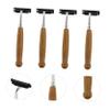 balacoo 4pcs Bamboo Handle Beard Razors Men Shaving Blades for Handle Double-blade Shavers view 3