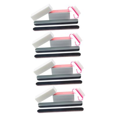 Beavorty 2sets Nail Dust Sanding Bar Styles Polishing Buffer Accessories for Nail Sanding