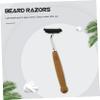 Mipcase 4pcs Male Bamboo Handle Beard Razors Double-edged Safety Shavers for Men view 4